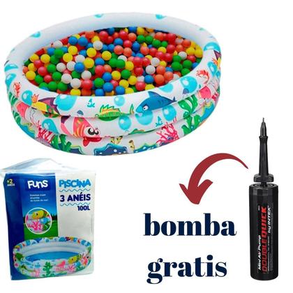 Imagem de Piscina 100 L + 100 Bolinhas + Bomba