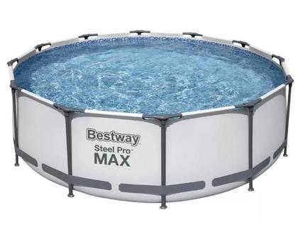 Imagem de Piscina Bestway 10220 Litros Cinza Steel Pro Max com Bomba Filtro 220v 56595