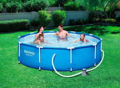 Imagem de Piscina Bestway 4678 Litros Estrutural com Bomba Filtro 220v CAPA e FORRO