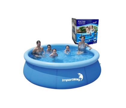 Imagem de Piscina Borda Inflável Capacidade 4600l Com Capa Importway