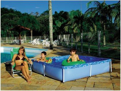 Imagem de Piscina Com Armação Retangular 1500 Litros Infantil Mor