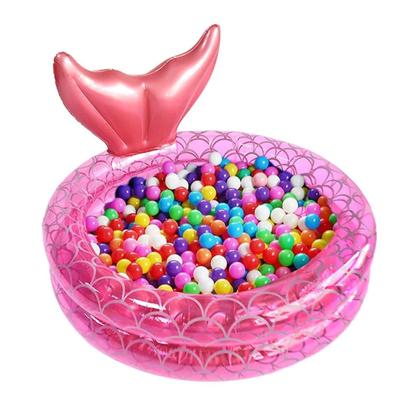 Imagem de Piscina Com Bolinha Infantil Inflável Sereia Criança 85L