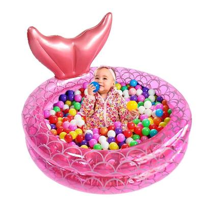 Imagem de Piscina Com Bolinha Infantil Inflável Sereia Criança 85L