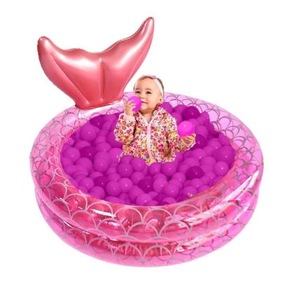 Imagem de Piscina Com Bolinha Infantil Inflável Sereia Criança 85L