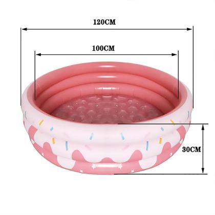 Imagem de Piscina Com Bolinhas Infantil Donuts Gigante Inflável 220L 100 Unidades 