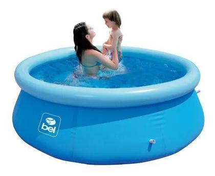 Imagem de Piscina Com Borda Inflável Em Pvc Resistente 1400 Litros Belfix