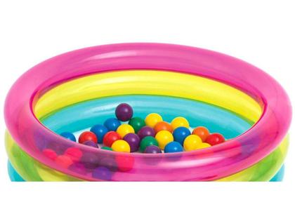 Imagem de Piscina De Bolinha Infantil Colorida - Intex 48674