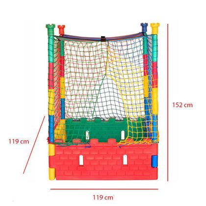Imagem de Piscina de Bolinha Quadrada com Estrutura Rotomoldada