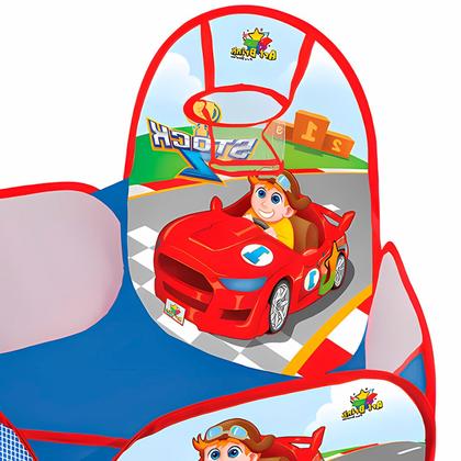 Imagem de Piscina De Bolinhas 90x90cm Infantil Portátil Com Cestinha Para Meninos