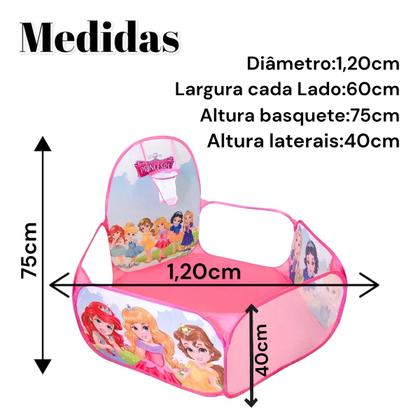 Imagem de Piscina De Bolinhas Basquete Princesas