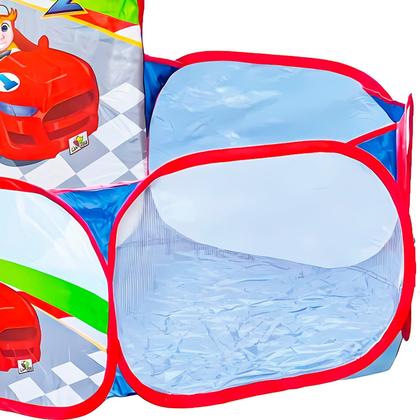 Imagem de Piscina De Bolinhas Infantil Portátil 90x90 Com Cesto Dobrável Para Crianças