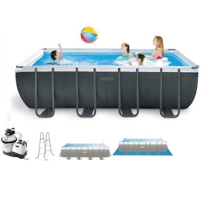 Imagem de Piscina Estrutural Retangular 17.203 Litros Completa - Intex