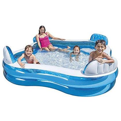 Imagem de Piscina Familiar com Assentos e Porta Copos 990 Litros Intex