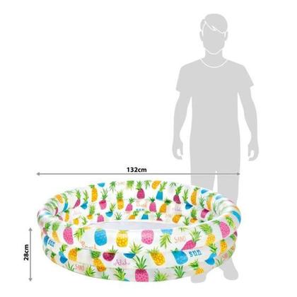 Imagem de Piscina Infantil Abacaxi  Inflável 1.32m X 28cm - 248 litros da Intex Ref 59431NP