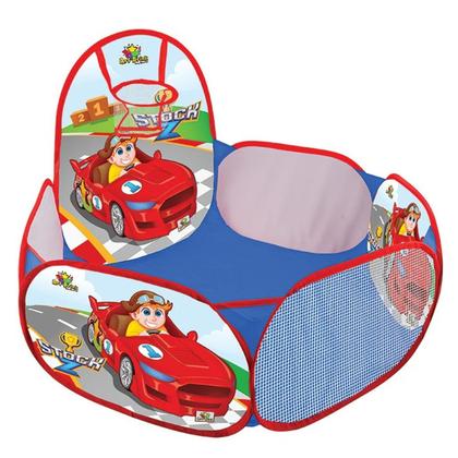 Imagem de Piscina Infantil com Cesta de Basquete Retrátil 90cm cor:rosa