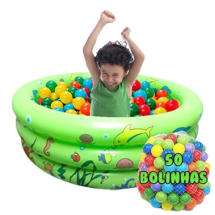 Imagem de Piscina Infantil Inflável 100 Litros + 50 Bolinhas