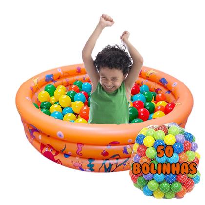 Imagem de Piscina Infantil Inflável 100 Litros + 50 Bolinhas