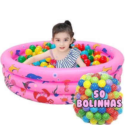 Imagem de Piscina Infantil Inflável 100 Litros + 50 Bolinhas