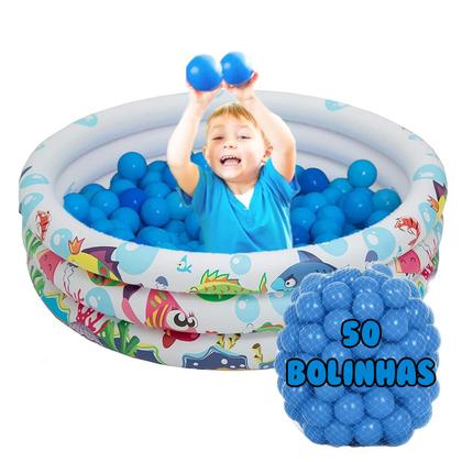 Imagem de Piscina Infantil Inflável 100 Litros + 50 Bolinhas