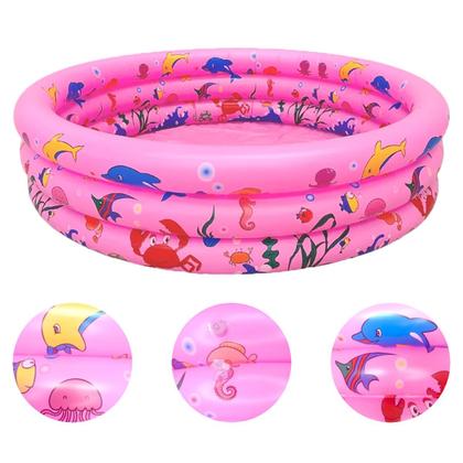 Imagem de Piscina Infantil Inflável 100 Litros Colorido + 100 Bolinhas