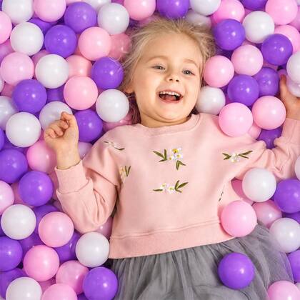 Imagem de Piscina Infantil Inflável 140L Colorida 3 Anéis + 100 Bolinhas