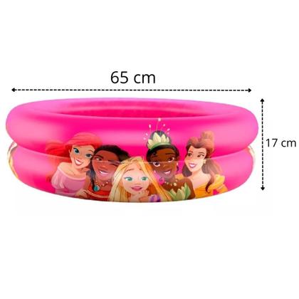 Imagem de Piscina Infantil Inflável Princesas Disney 65X17cm 37 Litros Etitoys