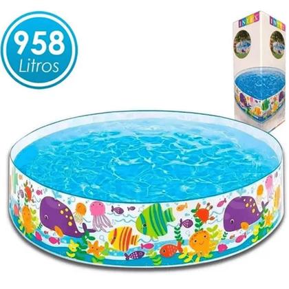 Imagem de Piscina Infantil Inflável Redonda 958 Litros Oceano da Intex