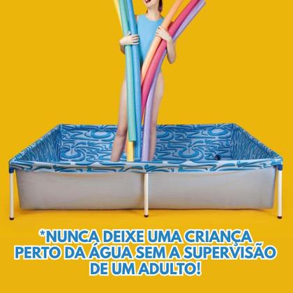 Imagem de Piscina Infantil MOR Retangular de 1000 Litros em PVC Resistente com Montagem Fácil para Garantir a Diversão das Crianças