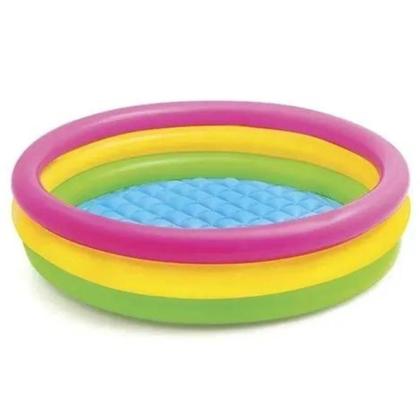 Imagem de Piscina infantil por do sol 131l criança inflável acolchoado