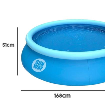 Imagem de Piscina Inflável 1000 Litros Sun Way Verão Azul