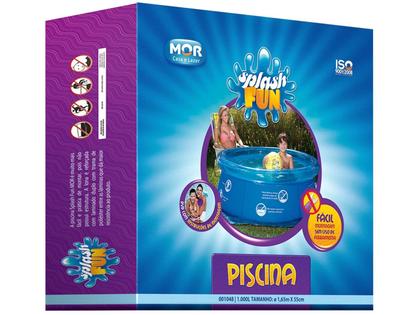 Imagem de Piscina inflavel 1000L Azul Splash Fun Mor