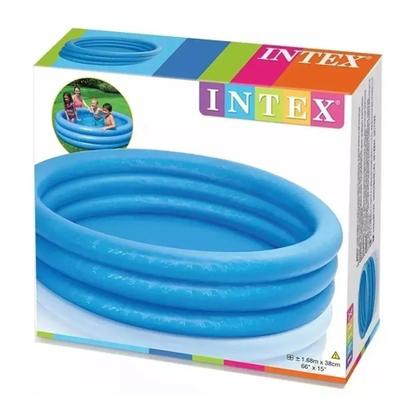 Imagem de Piscina Inflável 132 Litros Redonda Infantil Azul Bebê Intex