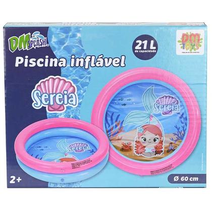 Imagem de Piscina inflável 2 aneis Sereia 21 litros