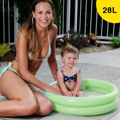 Imagem de Piscina Inflável 28 Litros Mor Banheira Infantil Verde