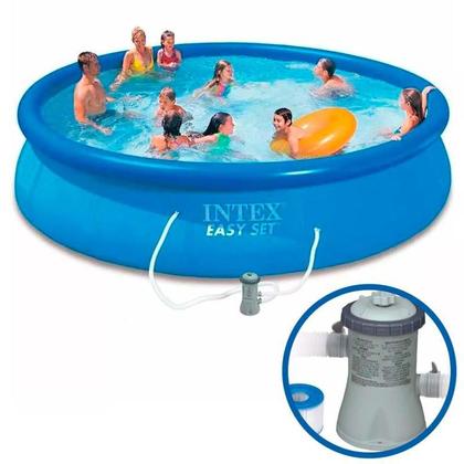 Imagem de Piscina Inflável 5621 Litros Easy Set 366 x 76 CM com Filtro 220V 28132 INTEX