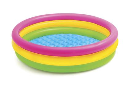 Imagem de Piscina Inflável Infantil Intex Colorida Sunset 131L