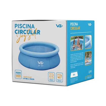 Imagem de Piscina Inflável Joy Set 1000L Circular 183cm com Bomba VG Plus