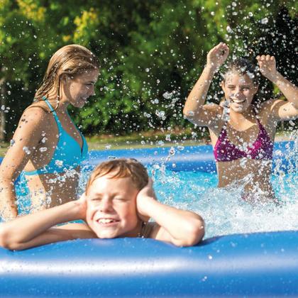 Imagem de Piscina Inflável Joy Set 4760 L Circular 300 cm com Capa Filtro Bomba Forro Kit Limpeza VG Plus