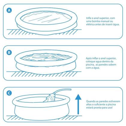 Imagem de Piscina Inflável Joy Set 4760L Circular 300Cm Azul Vg Plus