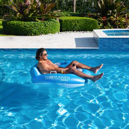 Imagem de Piscina inflável motorizada Float Tube Runner 2.0 Blue PoolCandy