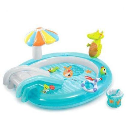 Imagem de Piscina Inflável Playground 160 Litros Jacaré - Intex 57165