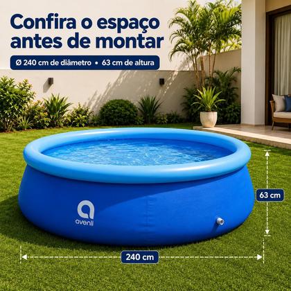 Imagem de Piscina Inflável Redonda 240 X 63cm 2600L