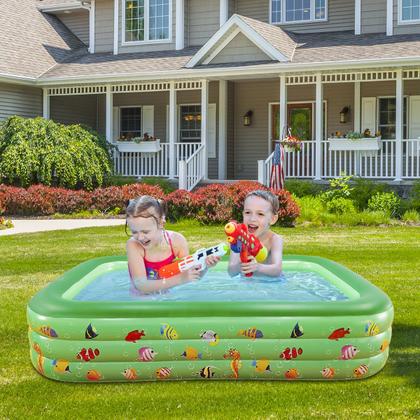 Imagem de Piscina Inflável Redonda Brastoy 300 Litros Criança Infantil Em PVC Resistente