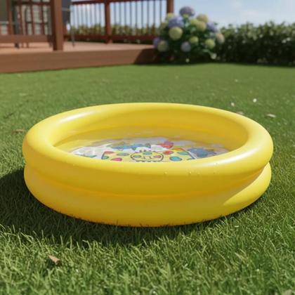 Imagem de Piscina Inflável Redonda Verão Infantil Kids Praia 28 Litros Criança Infantil Praia Boia Bebê