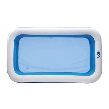Imagem de Piscina Inflável Retangular Azul 540 Litros 180 Cm Pvc com Bomba e Forro Vg+