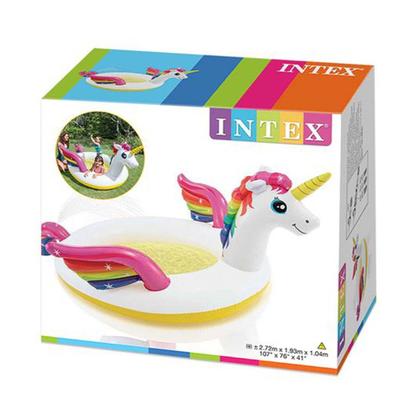 Imagem de Piscina Inflável Spray Unicórnio Místico Infantil 151 Litros Intex