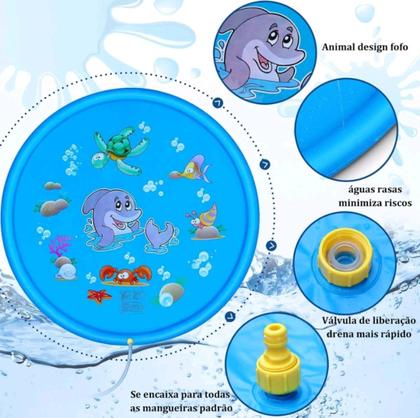 Imagem de Piscina Inflável tipo esteira Chafariz inflável criança/ PET