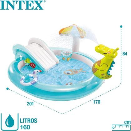 Imagem de Piscina Playground Gator 160L Inflável Infantil