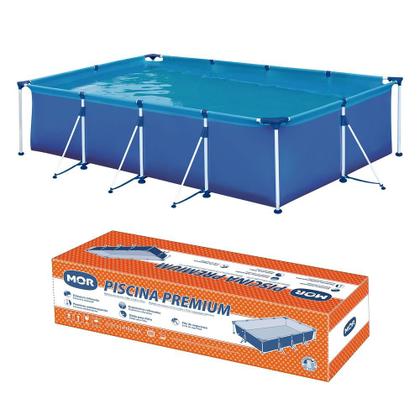 Imagem de Piscina Premium 6200 L + Colete Infantil 3-6 Anos + Brinquedo Lanca Agua 34 Cm  Mor 