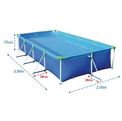 Imagem de Piscina Premium 6200 Litros Retangular Estruturada - Mor